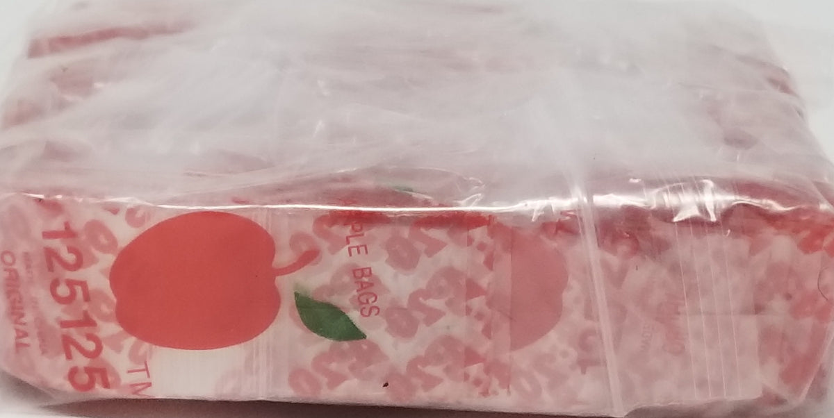 Resealable Original Apple Bags, 1.25 x 1.25 inches, designed for secure storage, featuring the 4:20 Four Twenty branding.