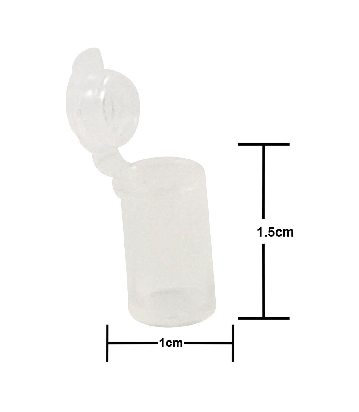 King Sting Mini Pop Top 70 plastic pill containers with green squeeze top, 1.5cm x 1cm, 0.8 grams, 60 dram prescription RX bottles.