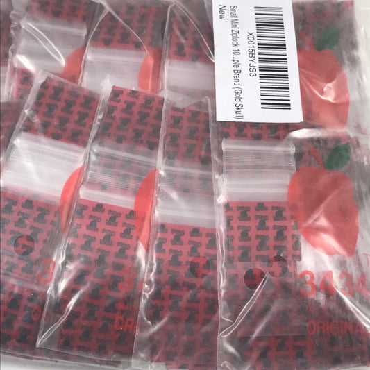 Original Apple Bags resealable bags, 3/4" x 3/4", for storage and organization, featuring a stay-high design.