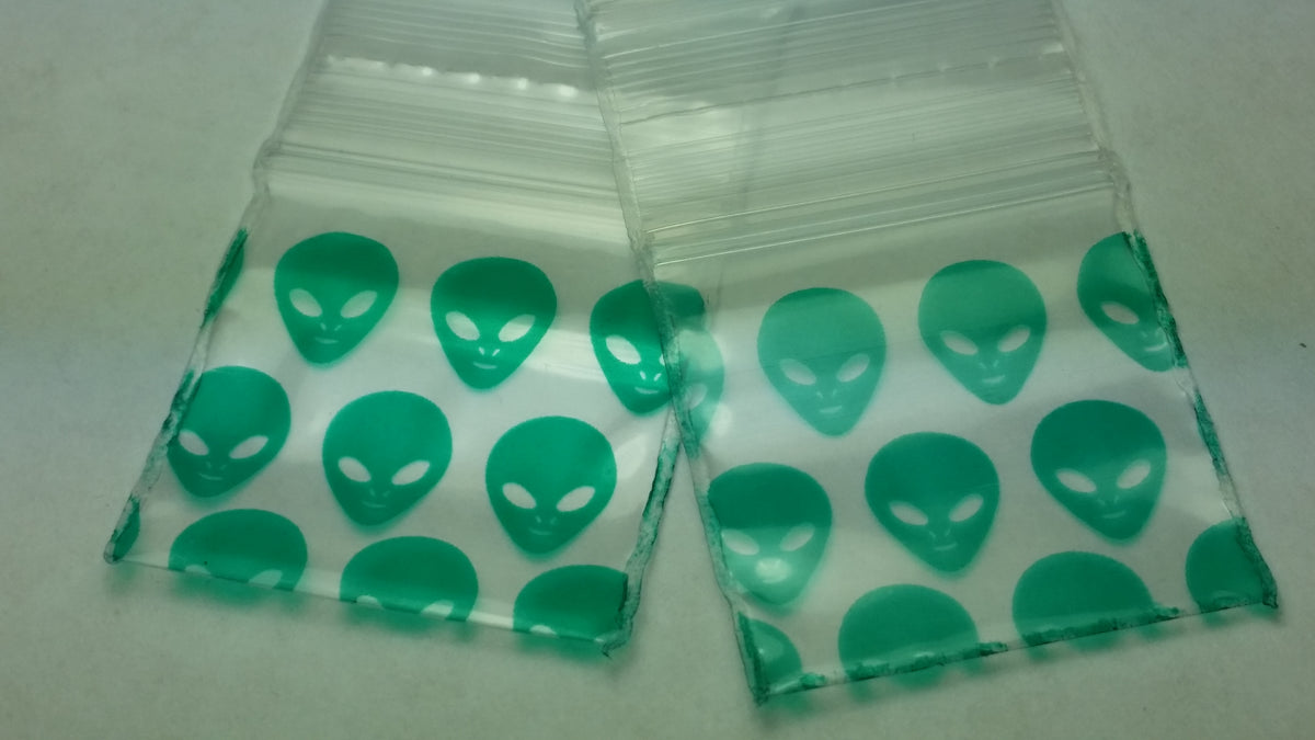 Blue star resealable bags from Original Apple Bags, 1"x1" size, perfect for storage and organization.