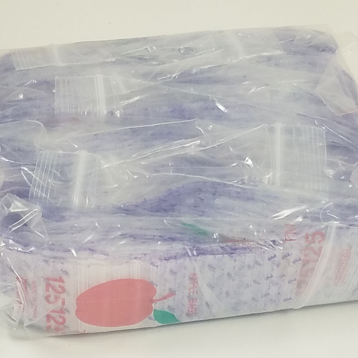 Original Apple Bags resealable bags, 1.25 x 1.25 inches, heavy-duty clear plastic storage pouches with secure resealable closure.