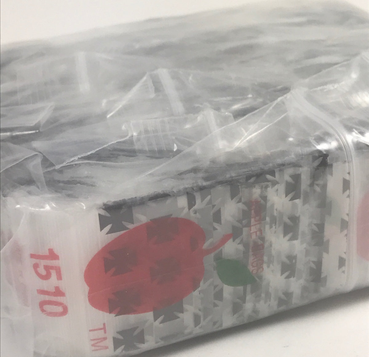 Original Apple Bags resealable chopper bags, 1.5" x 1", for storing and organizing small items or produce.