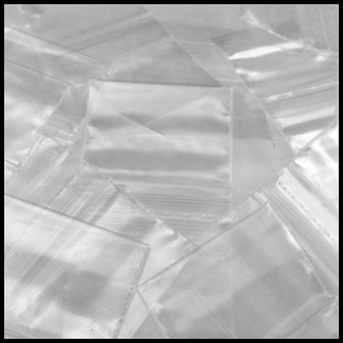 Clear resealable Apple Bags by Original Apple Bags, 1.5" x 1", perfect for storing small items or produce.