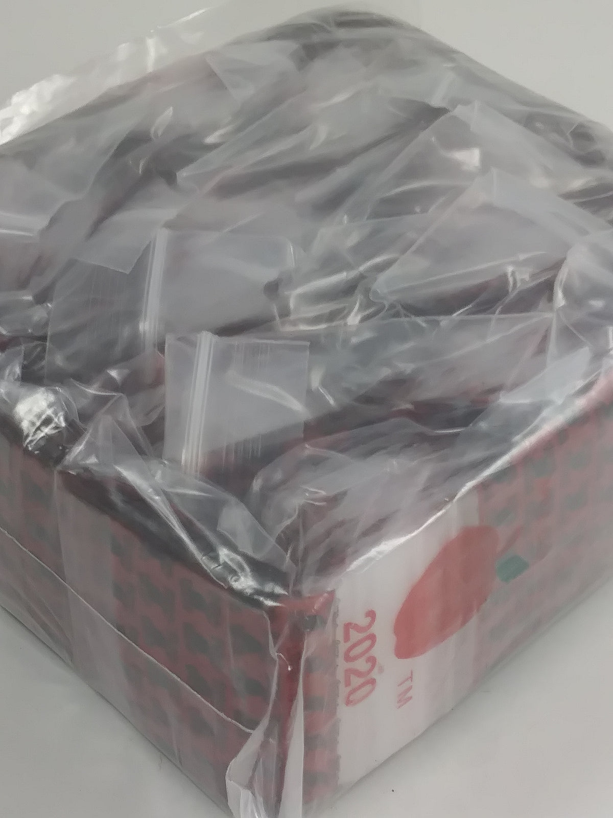 Resealable Original Apple Bags, 2x2 inches, 2020 edition, with "STAY HIGH" printed design, ideal for storage or packaging.