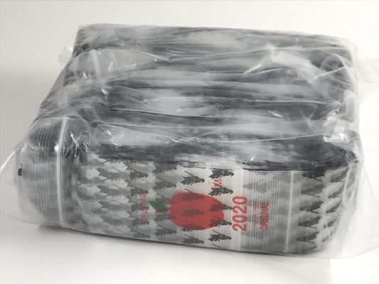 Original Apple Bags 2x2 resealable bags featuring Samurai Ninja design, ideal for storing small items or snacks.
