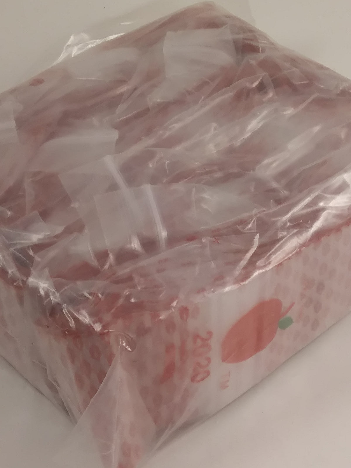 Resealable Original Apple Bags with lips design, 2x2 inches, perfect for packaging small items or treats.
