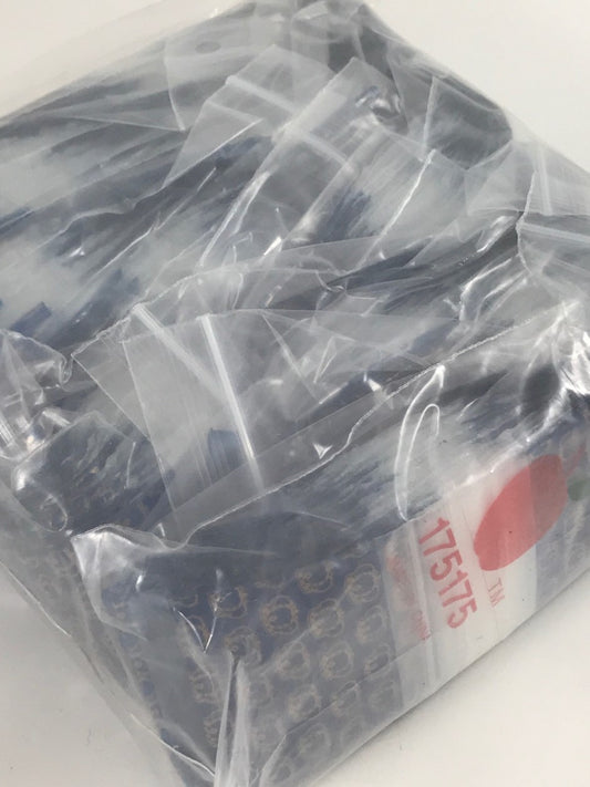 Original Apple Bags resealable bags with 1.75"x1.75" size, featuring a crown design for packaging or storage.