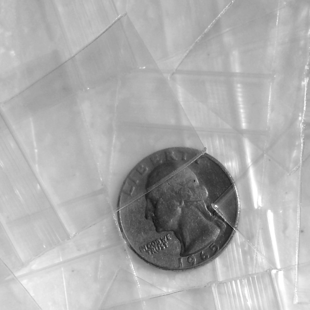 Clear resealable Apple Bags by Original Apple Bags, 1.25 x 1.25 inches, shown in the image