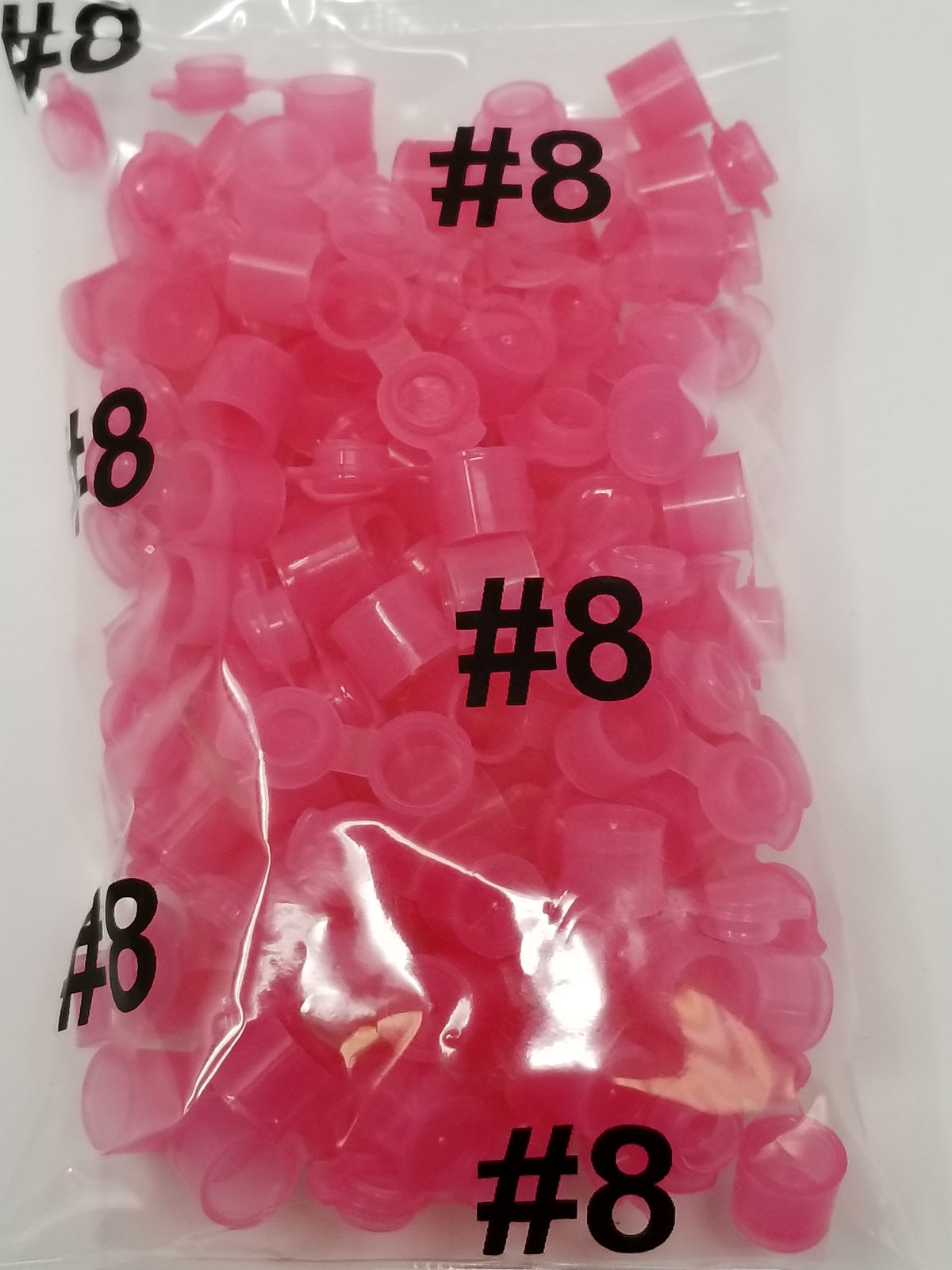 Set of 100 King Sting Mini Pop Top Trash Can bottles, small 0.8cm x 1cm pop top containers, lightweight and compact.