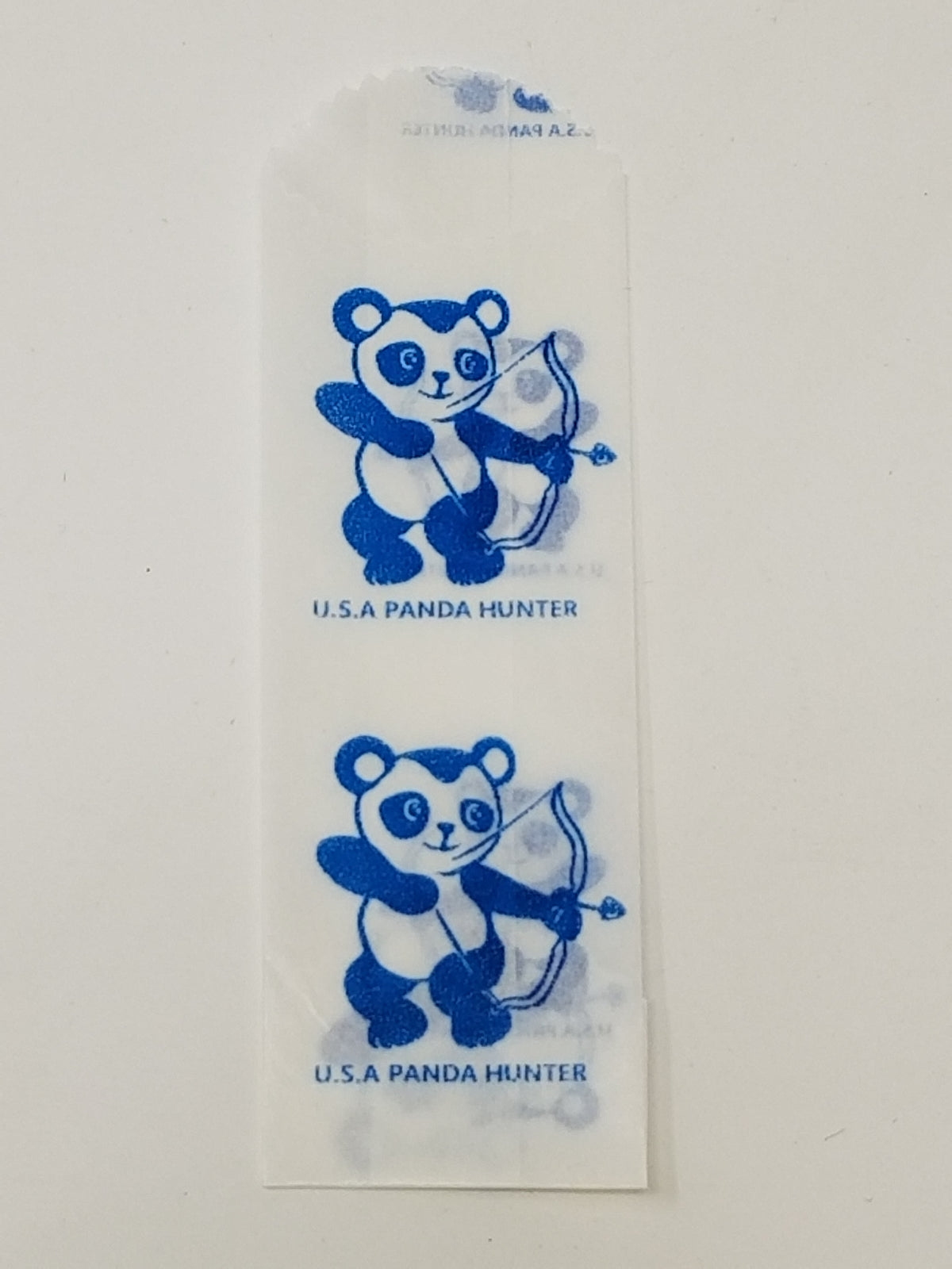 USA PANDA HUNTER vellum glassine stamp wax paper envelope bags, moisture-resistant stamp collector storage bags.