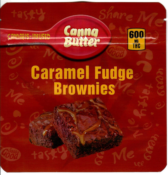 Caramel Fudge Brownies Edible Bags, 50bags/pk #A8