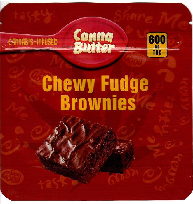 Chewy Fudge Brownies Edible Bags, 50bags/pk #A8