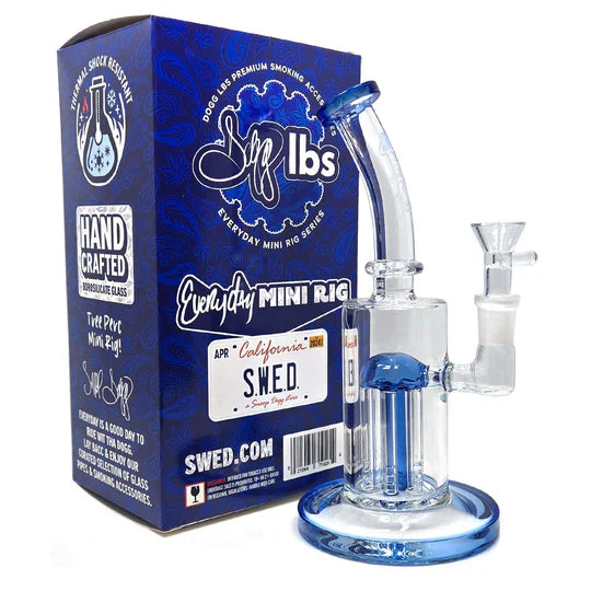 💙 Deep Blue Daily Vibes: The Dogg lbs Everyday 8.7” Tree Perc Rig Is Built for Smooth Seshes 🔥