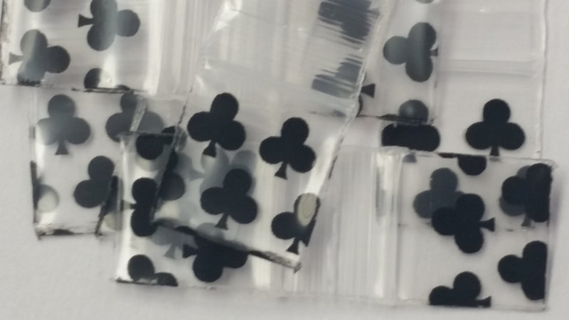 Original Apple Bags size 1212 from The Baggie Store, 1/2" x 1/2" dimension, shown with multiple bags stacked and arranged.