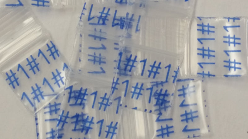Original Apple Bags size 1212 from The Baggie Store, 1/2" x 1/2" dimensions, shown in the image with clear bag details and branding.