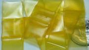 Yellow Size 12x12 original Apple Bags from The Baggie Store, 1/2" x 1/2" dimensions, shown in the image.