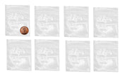 Clear 3x3-inch resealable Apple Bags by Original Apple Bags, showcasing transparent, flexible plastic storage bags.