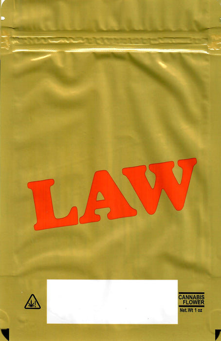 LAW 1oz Mylar Bags, 100bags/pk