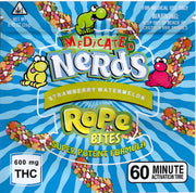 Smell-proof Nerds Rope Bites package from The Baggie Store, featuring colorful candy bites in a secure, airtight container.