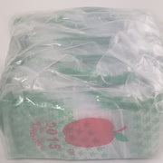 Resealable Original Apple Bags with leaf design, measuring 2x1.5 inches, ideal for packaging or storage.