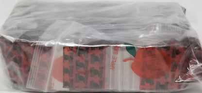 Original Apple Bags resealable bags, 1.25 x 1.25 inches, featuring the STAY HIGH design, perfect for secure storage.