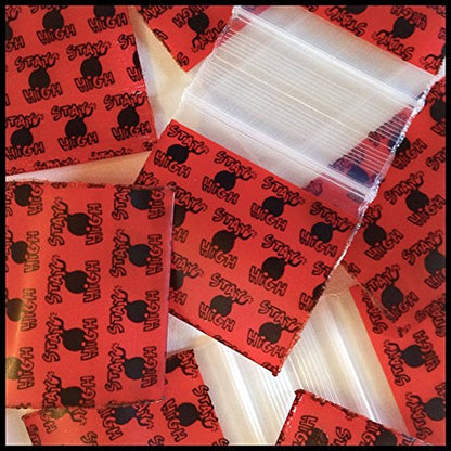 Original Apple Bags resealable bags, 1.25" x 1.25", clear plastic storage bags for snacks or small items.