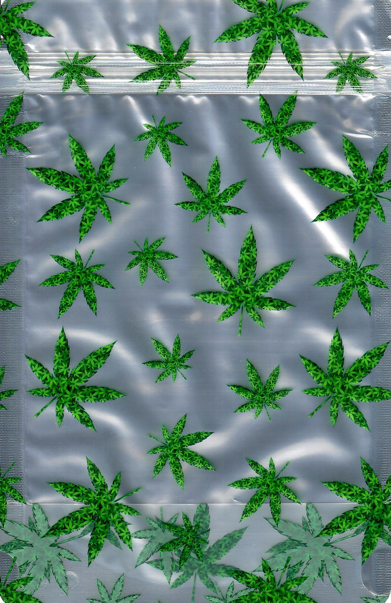 Smell-proof Designer Mylar Weed Saves Lives 1oz bags, set of 100, with durable, resealable design for discreet storage.