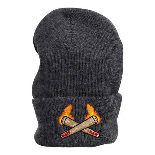 RAW Burning Cones Grey Beanie - TBS Supply Co