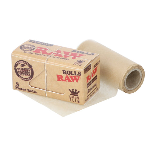 RAW CLASSIC PAPER ROLLS KING SIZE SLIM - 5 METERS - TBS Supply Co