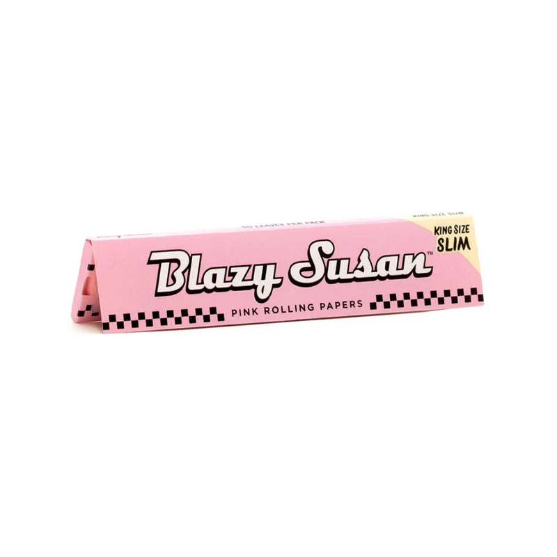 Blazy Susan King Size Slim Pink Rolling Papers - TBS Supply Co