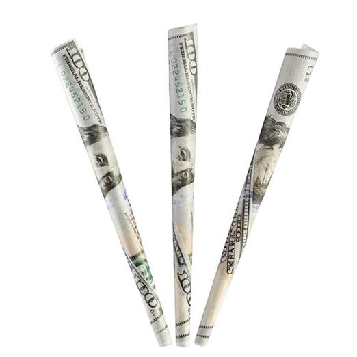 Greenbacks Pre-Rolled King Size Cones - 3CT Per Pack - (24 Count Display) - TBS Supply Co