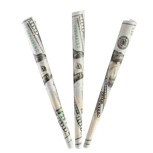 Greenbacks Pre-Rolled King Size Cones - 3CT Per Pack - (24 Count Display) - TBS Supply Co