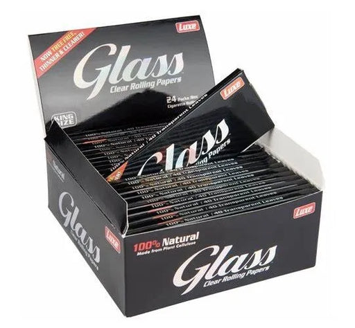 Glass Clear Rolling Papers King Size - TBS Supply Co