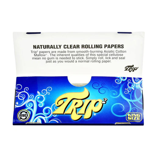 Trip2 Clear Rolling Papers - King Size - TBS Supply Co