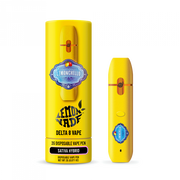 Cookies Delta 8 Disposable Vape 2G vaporizer with sleek design and mouthpiece, featuring branding and transparent cartridge.