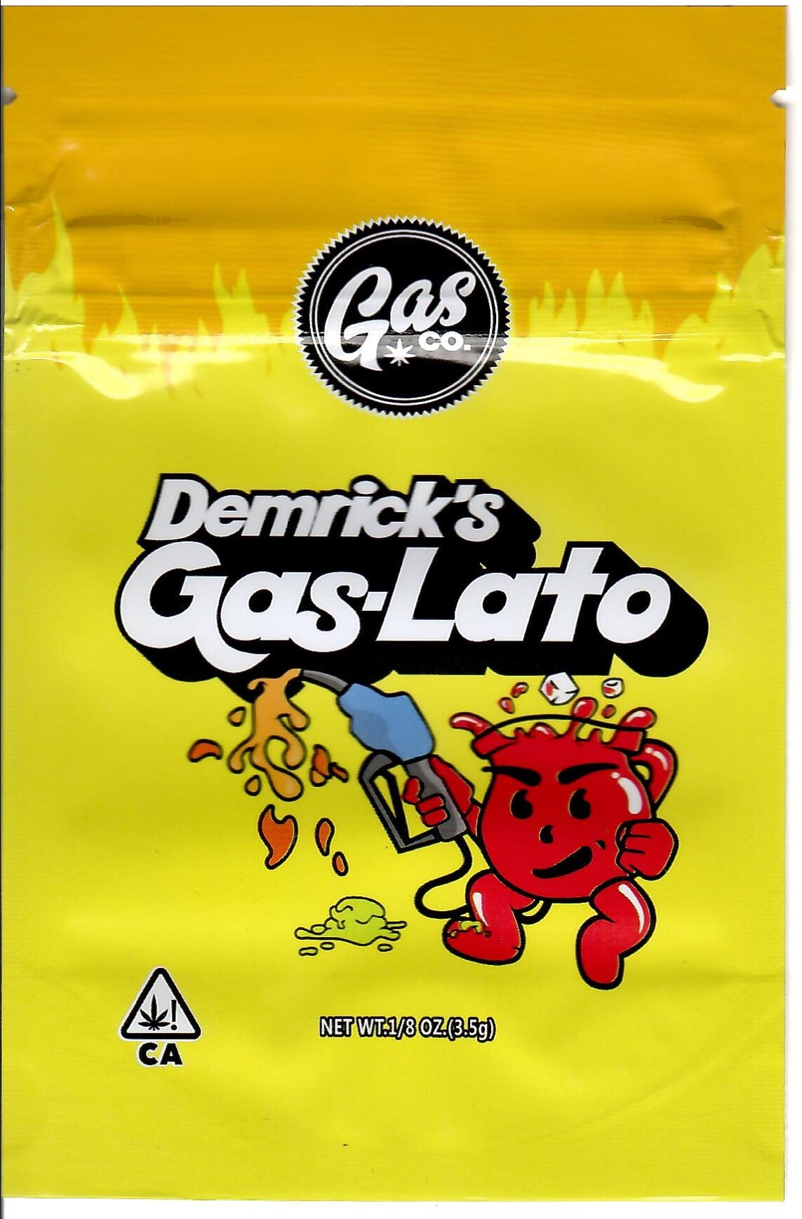 Smell-proof Gas Lato Mylar Bags in various sizes, featuring durable, resealable design for secure storage by The Baggie Store