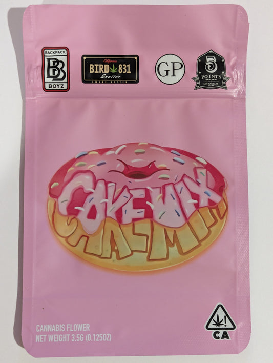 Smell-proof cake mix Mylar bags from The Baggie Store, featuring durable, resealable packaging for freshness and odor control.