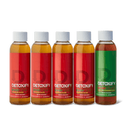 Detoxify Ever Clean 5 Day Detox cleanser bottle with label and cap, designed for cleansing and detoxification.