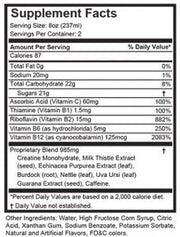 High Voltage Detox Drink, 16oz (ALL FLAVORS) - TBS Supply Co