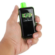 Chris Brown CB 15K disposable vape device with sleek design and branding, ideal for easy vaping on the go.