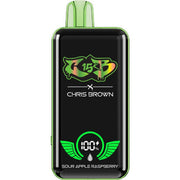 Chris Brown CB 15K disposable vape device with sleek design and branding, designed for easy use and portability.