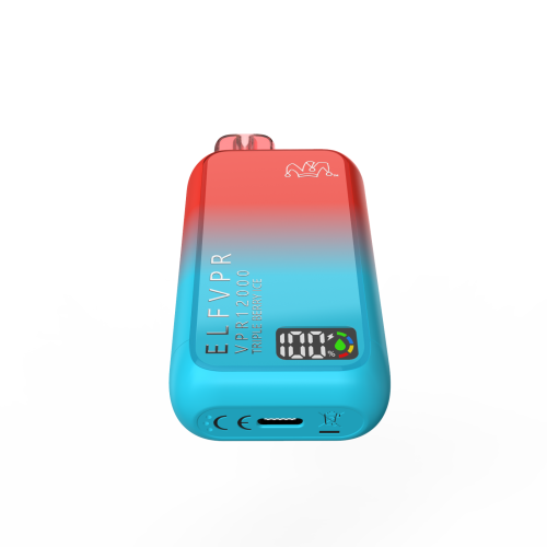 ELF VPR 12000 Puff disposable vape device with sleek design and branding, ready for vaping use.