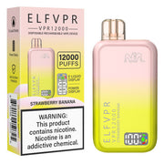 ELF VPR 12000 Puff disposable vape in sleek design with colorful branding and mouthpiece for easy vaping.