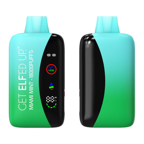ELF VPR 18000 Puff disposable vaping device with sleek design and compact size, designed for convenient vaping experience.