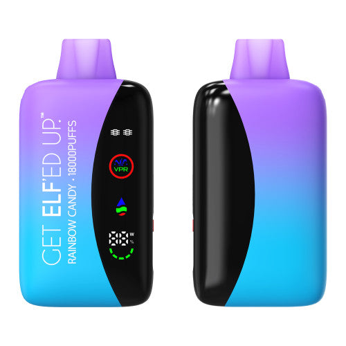 ELF VPR 18000 Puff disposable device with sleek design, featuring the ELF VPR brand logo on a smooth surface.