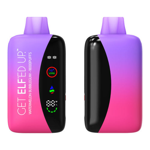 ELF VPR 18000 Puff disposable device with sleek design, used for vaping or inhalation, branded ELF VPR.