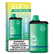 ELF VPR 7000 Puff disposable device in sleek design, featuring compact size and ergonomic shape for easy use.