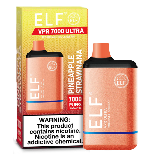 ELF VPR 7000 Puff disposable vape device with sleek design and compact size, ideal for on-the-go vaping.