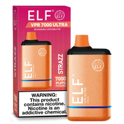 ELF VPR 7000 Puff disposable device, sleek compact vape with colorful design, used for vaping nicotine or flavorings.