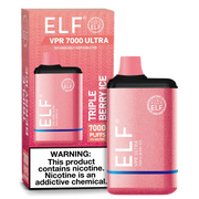 ELF VPR 7000 Puff disposable device, sleek vape pen with compact design for vaping enthusiasts, branded ELF VPR.